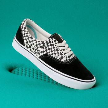 Női Vans Tear Check Comfycush Era Tornacipő VA4961825 Fekete/Fehér